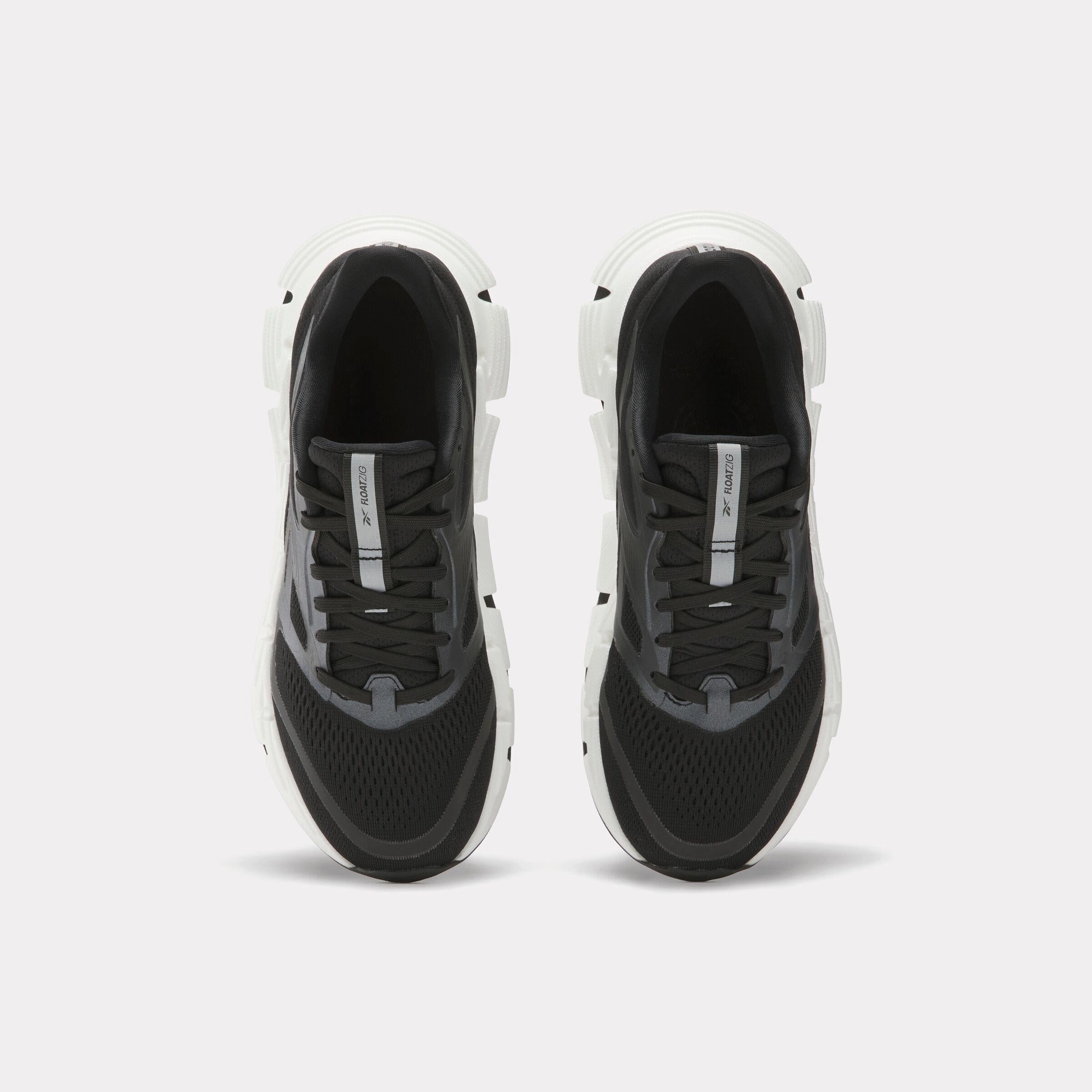 Reebok Footwear Women FloatZig 2 Running Shoes BLACK/WHITE Best High Arch Running Shoes