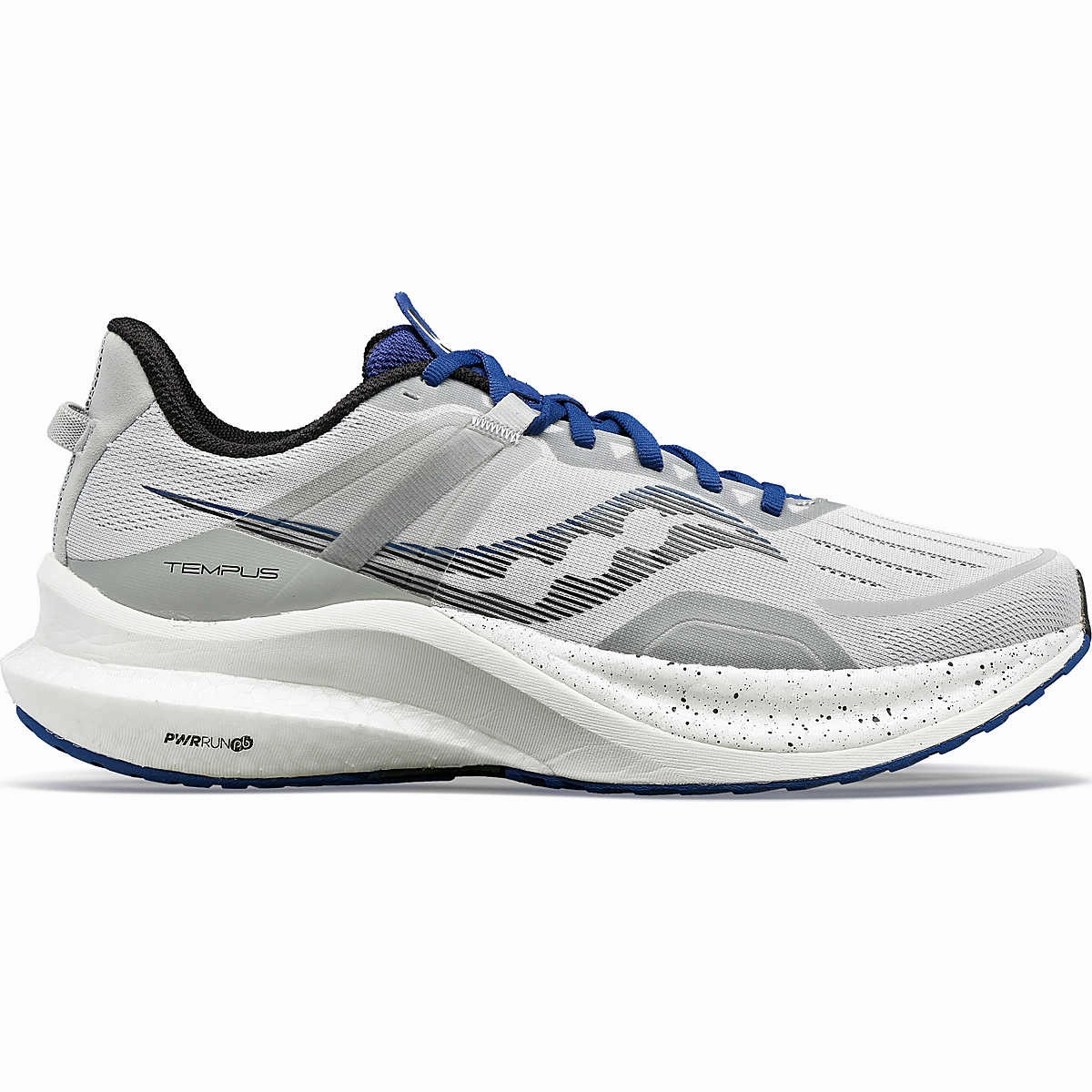 Saucony | Tempus | Men's | Concrete/Indigo Best Running Shoes For Narrow Feet