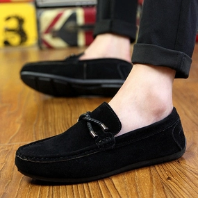 Usps Flat Rate Shoe Box UPUPER Spring Summer NEW Men's Loafers Comfortable Flat Casual Shoes Men Breathable Slip-On Soft Leather Driving Shoes Moccasins