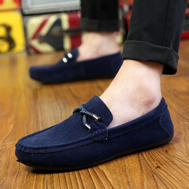 UPUPER Spring Summer NEW Men's Loafers Comfortable Flat Casual Shoes Men Breathable Slip-On Soft Leather Driving Shoes Moccasins Custom Made Shoes For Flat Feet