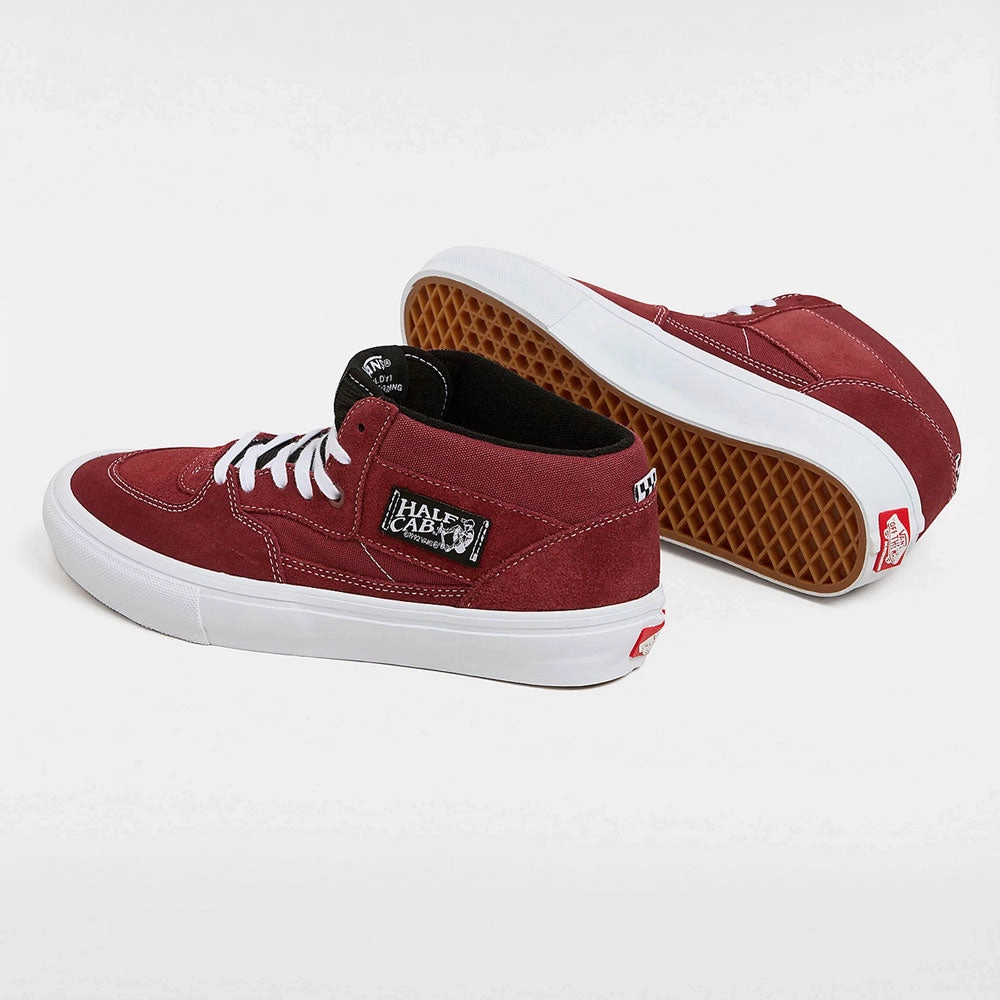 Vans 'Skate Half Cab' Skate Shoes (Burgundy / White) Sb Dunk Low Prm Skate Shoes
