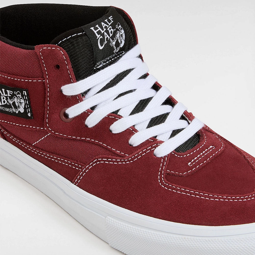 Vans 'Skate Half Cab' Skate Shoes (Burgundy / White) Brazil Skate Shoes