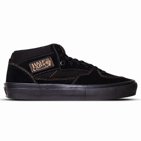 2e Skate Vans Skate Half Cab Black/Black/Brown Stitch