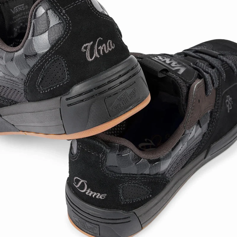 Skate Shoe Clearance Vans X Dime Una Skate Mixxa Shoes - (Black/Grey)