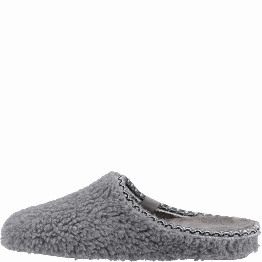 Shiraleah Slippers Grey Teddy Mule Good Slippers