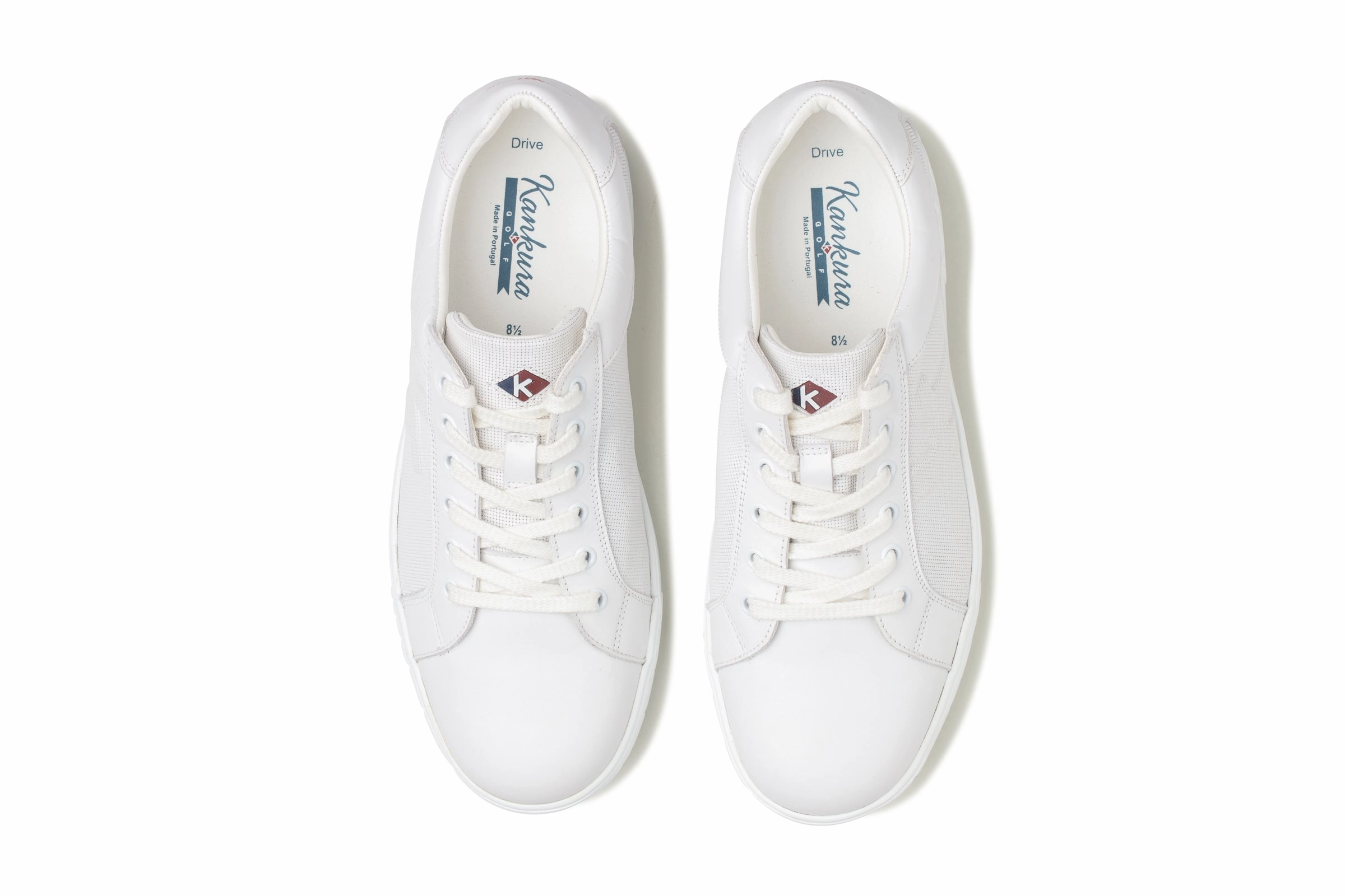 Vessel Waterproof Shoes Drive 01  White Men's Golf Shoes   D001 02