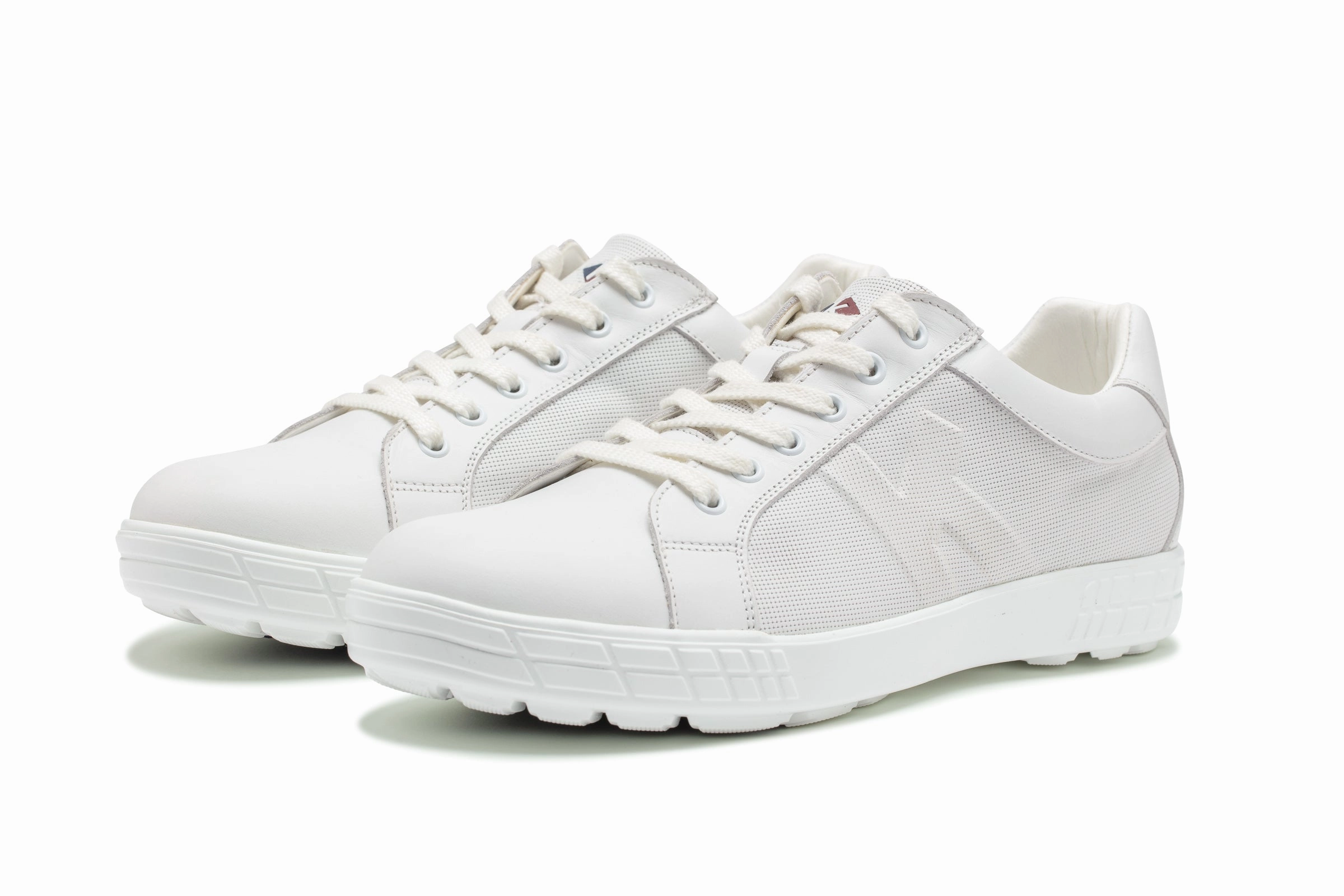 Waterproof Satin Shoes Drive 01  White Men's Golf Shoes   D001 02