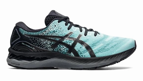 Men's Asics Gel-Nimbus 23, Clear Blue/Gunmetal, 9.5 D Medium Asics Contend Running Shoes