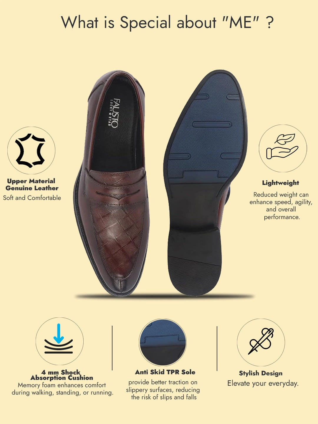 Good Summer Hiking Boots Men Brown Genuine Leather Formal Textured Slip On Shoes for Office Meetings|All Day Long Comfort With Soft Cushioned