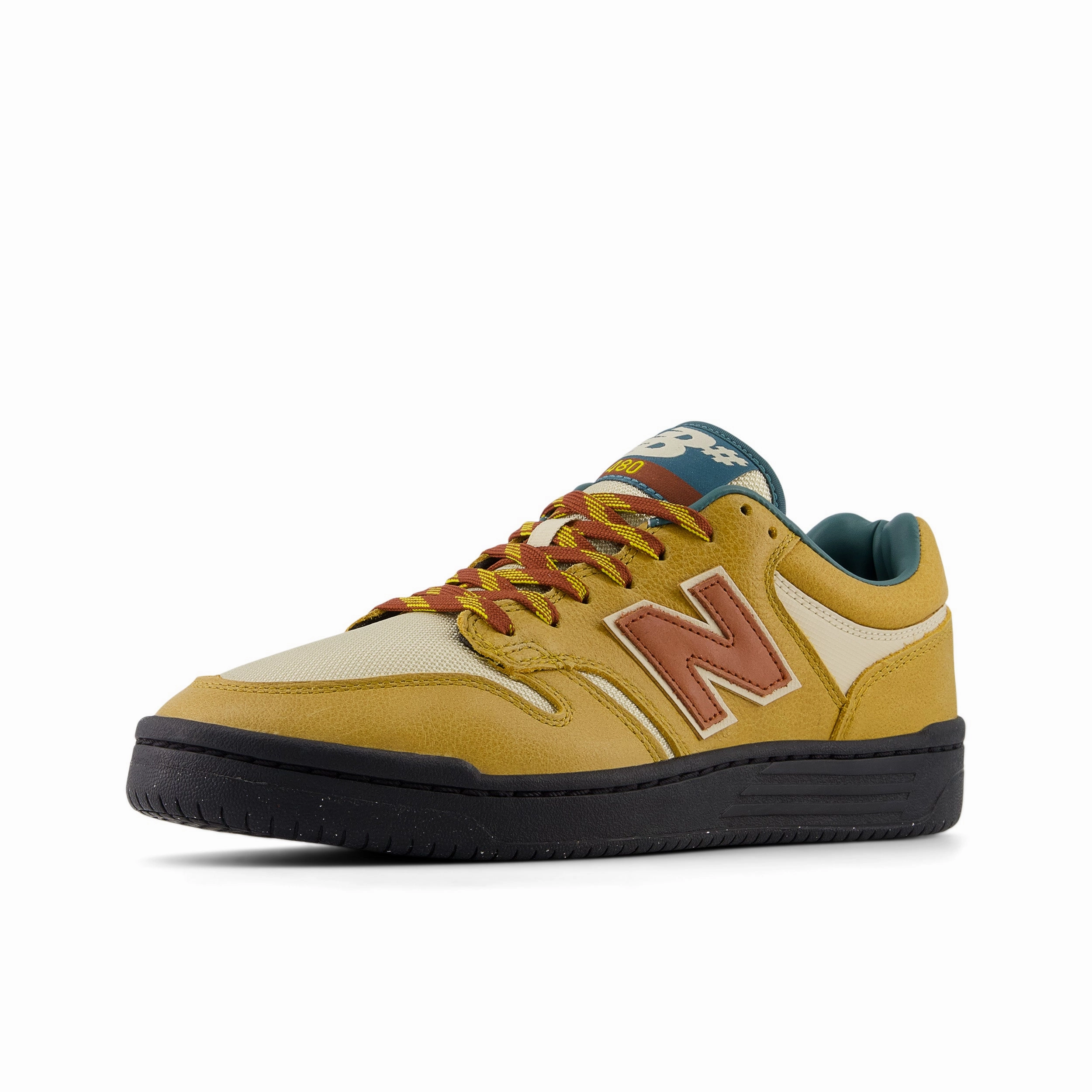 New Balance Numeric NM480TRA Trail British Tan/Emerald Green Best Hiking Shoes For Wide Feet