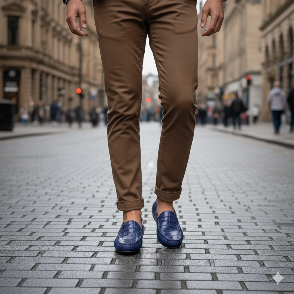 BOTAN BLUE CROC LOAFERS Hiking Shoes Size 7