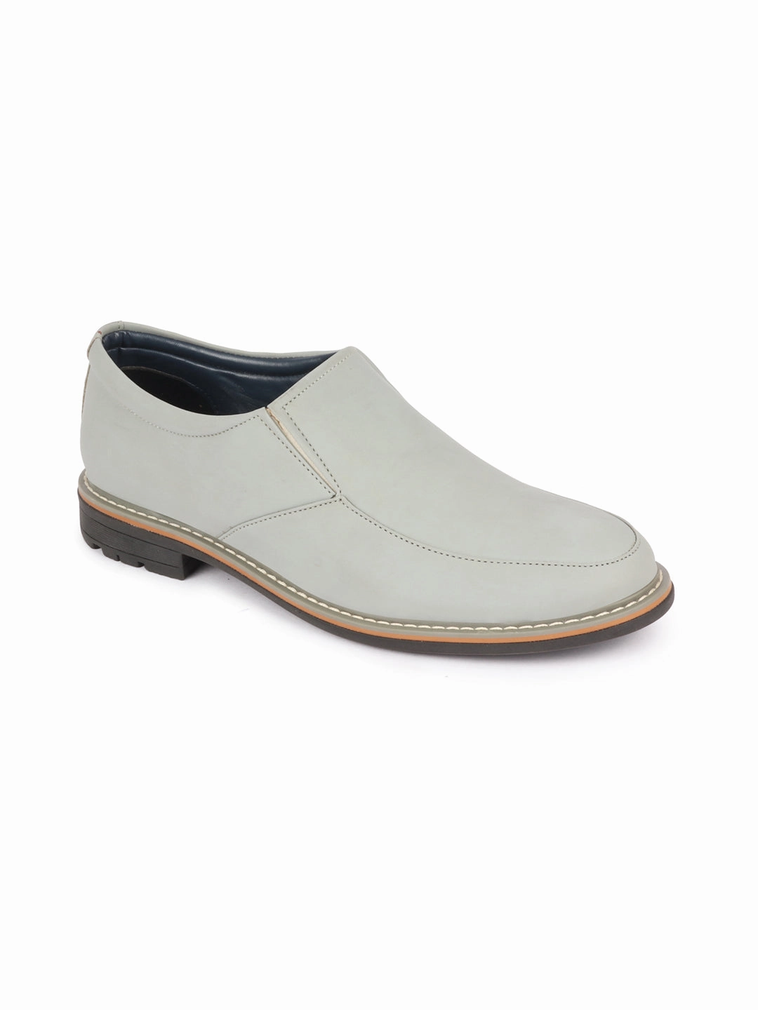 Men Sky Blue Formal Office Comfort Design Broad Feet TPR Welted Sole Slip On Shoes Adidas Stella Mccartney Hiking Boots