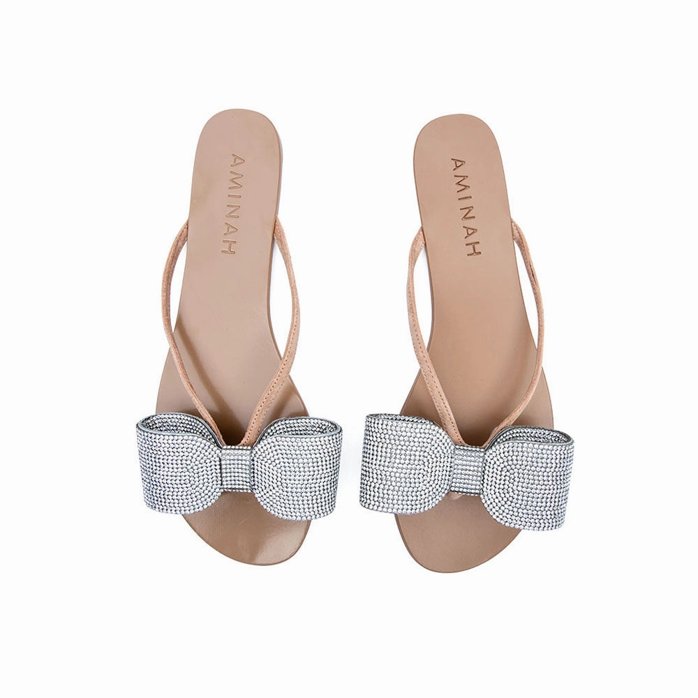 Aminah Abdul Jillil Crystal Flip Flop Flats NULL Work Boots
