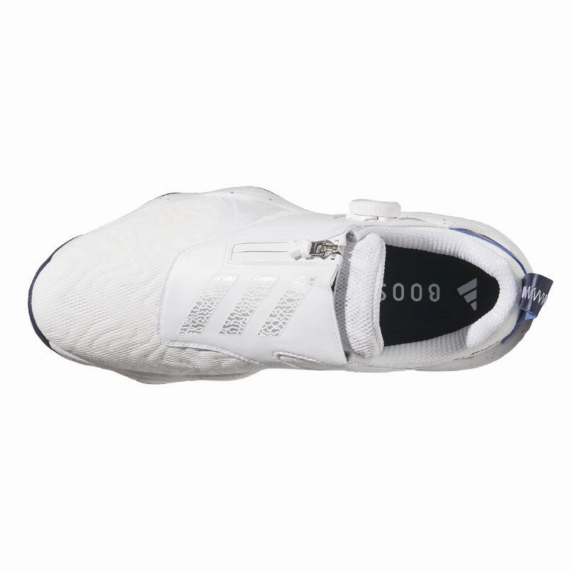 ADIDAS CodeChaos BOA 25 Men's Spikeless Shoes (White/Silver/Navy) Cozy Waterproof Shoes