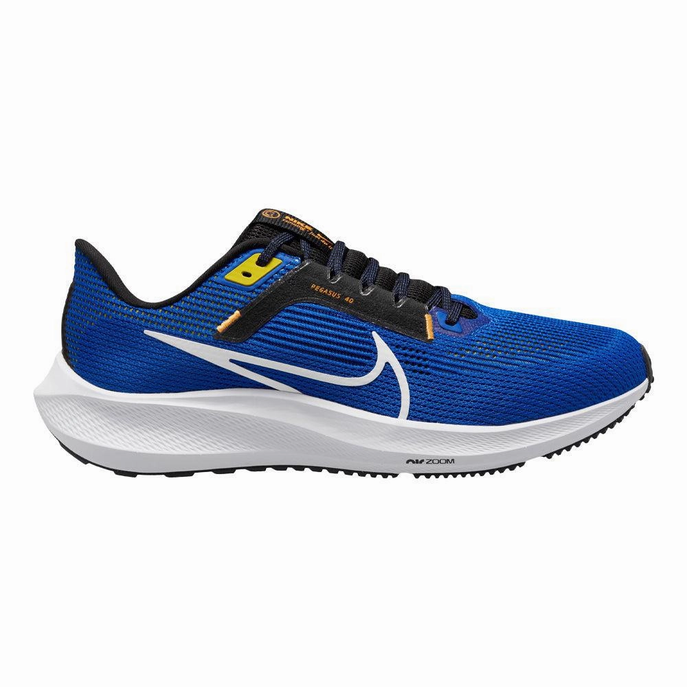 First Nike Shoes Men's Nike Pegasus 40, Racer Blue/White-Black-Sundial, 9.5 D Medium