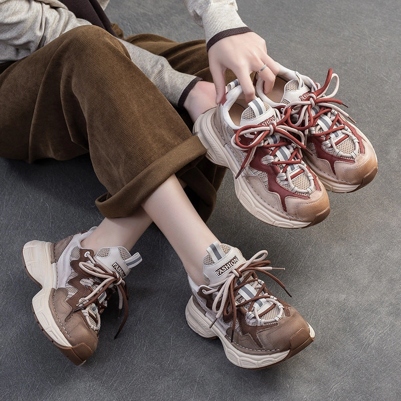 Puma Racer Sneakers Women Fashion Leather Casual Thick Soled Sneakers