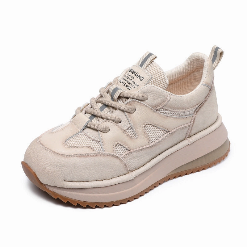 Fight Club Sneakers Women Retro Color Matching Breathable Mesh Casual Sneakers