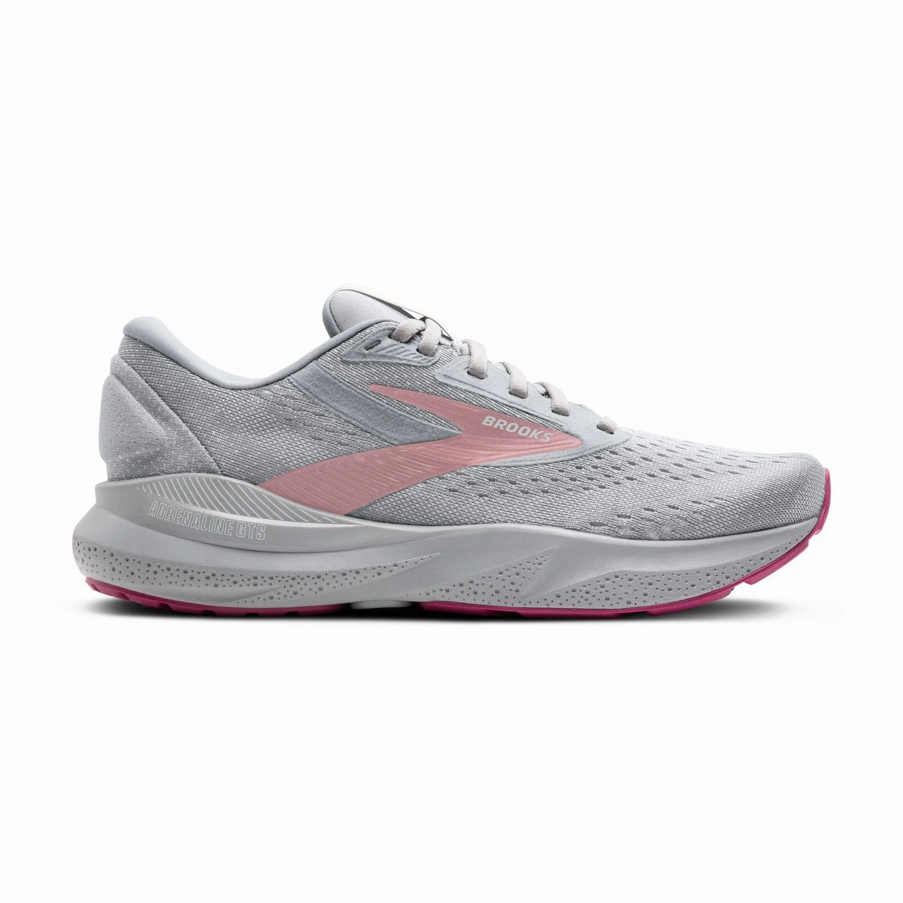 Women's - Brooks Adrenaline GTS 24 - Alloy/White/Zephyr Best Cushioned Running Shoes Uk