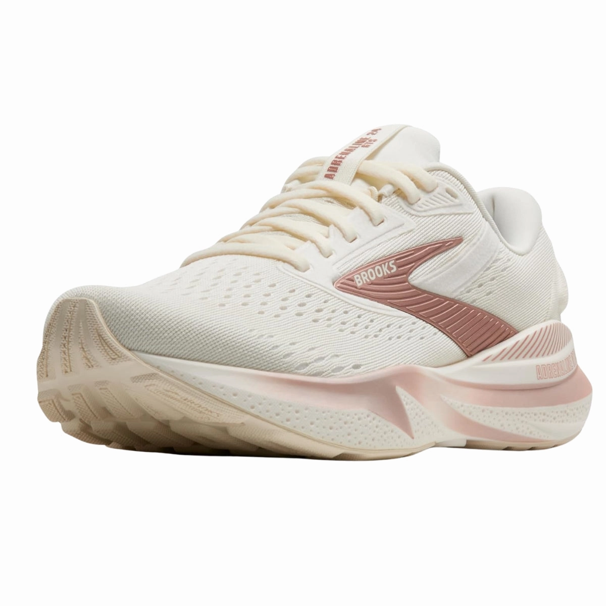 Women's - Brooks Adrenaline GTS 24 - Coconut/Rose Gold/White Mountain Running Shoes
