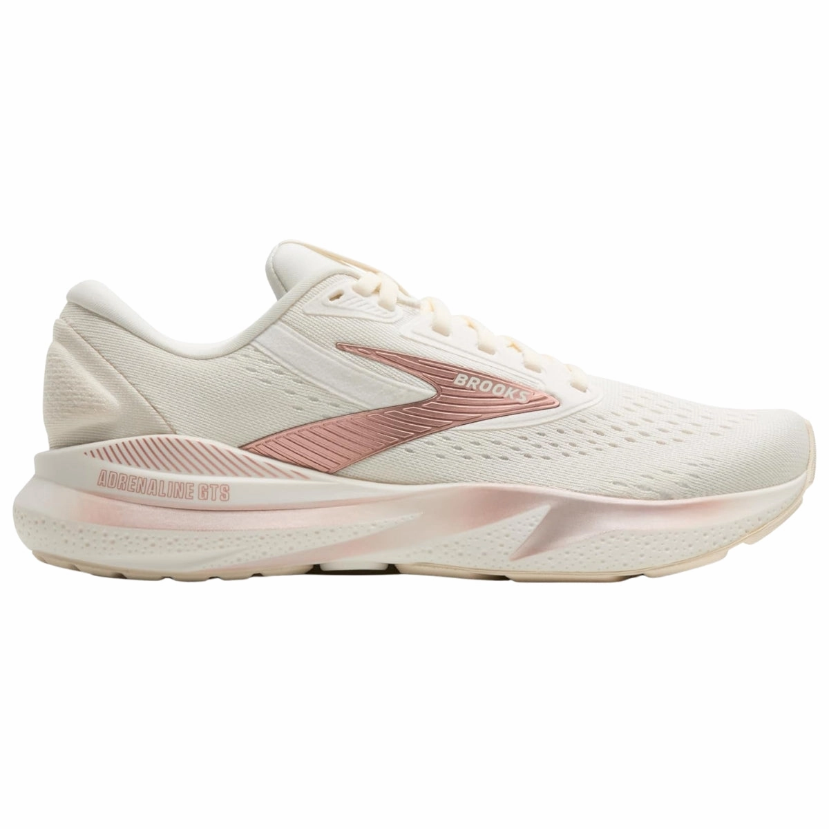 Running Shoes To Wear With Jeans Women's - Brooks Adrenaline GTS 24 - Coconut/Rose Gold/White