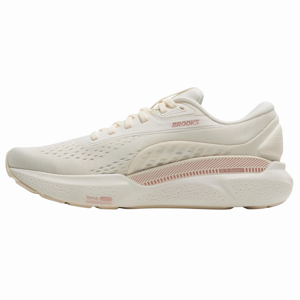 Running Shoes Shoes Women's - Brooks Adrenaline GTS 24 - Coconut/Rose Gold/White