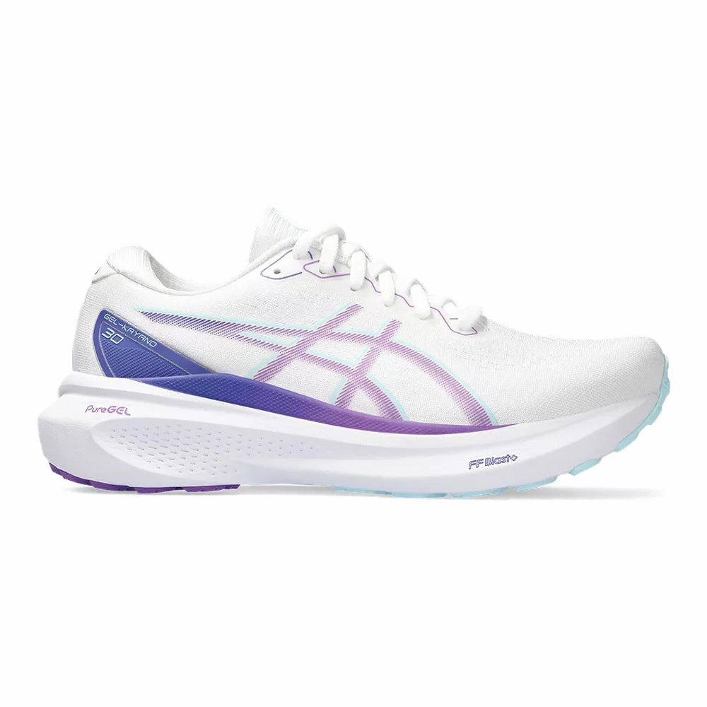 Asics Gel Cumulus 20 Le Running Shoes Women's Asics Gel-Kayano 30, White/Cyber Grape, 8.5 B Medium