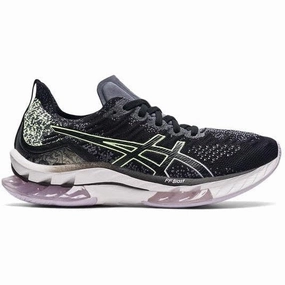 Women's Asics GEL-Kinsei Blast, Black/Illuminate Yellow, 6 B Medium Best Asics Lightweight Running Shoes