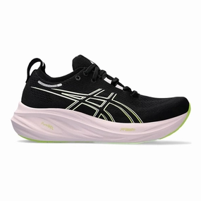 Asics Hiking Shoes Women's Asics GEL-Nimbus 26, Black/Neon Lime, 9.5 B Medium