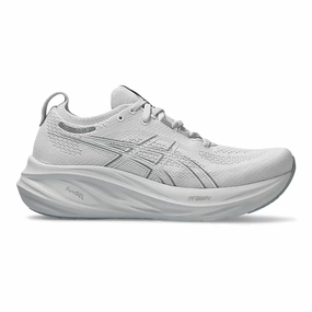 Women's Asics GEL-Nimbus 26, Concrete/Pure Silver, 11 B Medium Asics Breathable Shoes