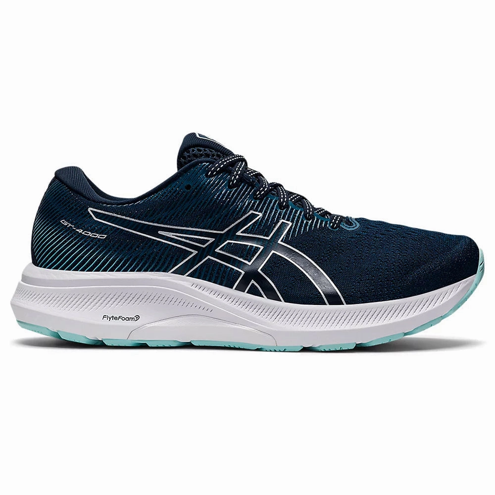 Asics Shoes With Duomax Women's Asics GT-4000 3, French Blue/Pure Silver, 7 D Wide