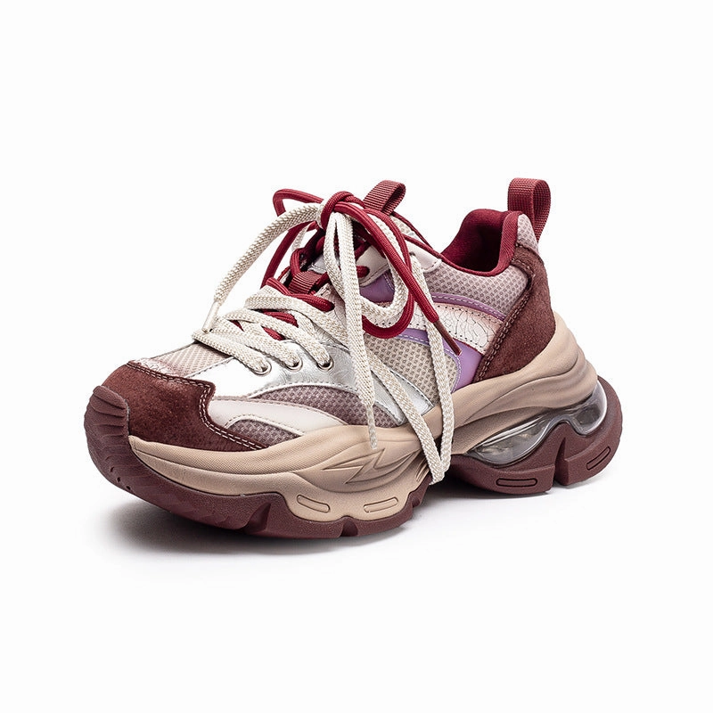 Women's Fashion Breathable Mesh Chunky Sneakers Spongebob Sneakers