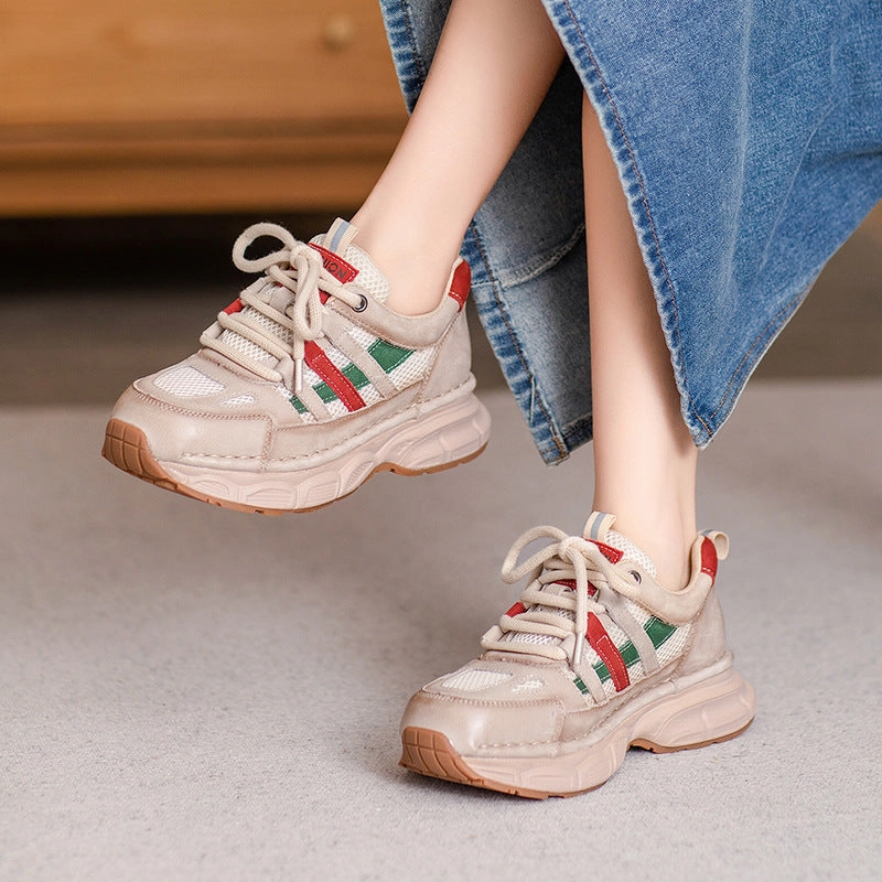 Shirts Match Sneakers Women's Fashion Color Matching Breathable Casual Sneakers