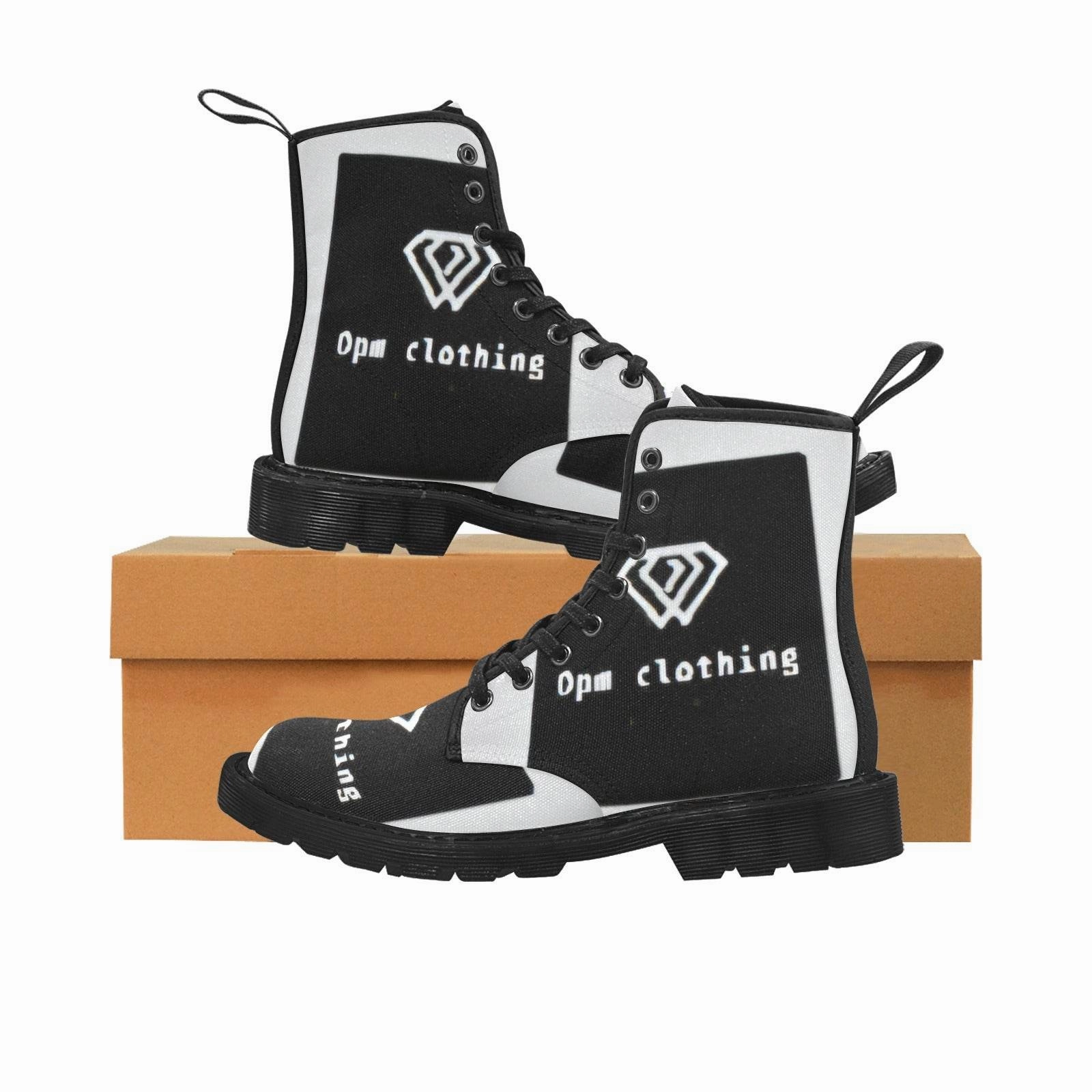 Waterproof Western Boots Women's Lace Up OPM BLACK INSIGNIA Canvas Boots