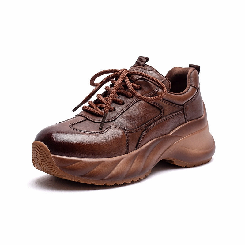 Women's Minimalism Plain Leather Platform Casual Sneakers Dolce Vita Notice Stitch Sneakers