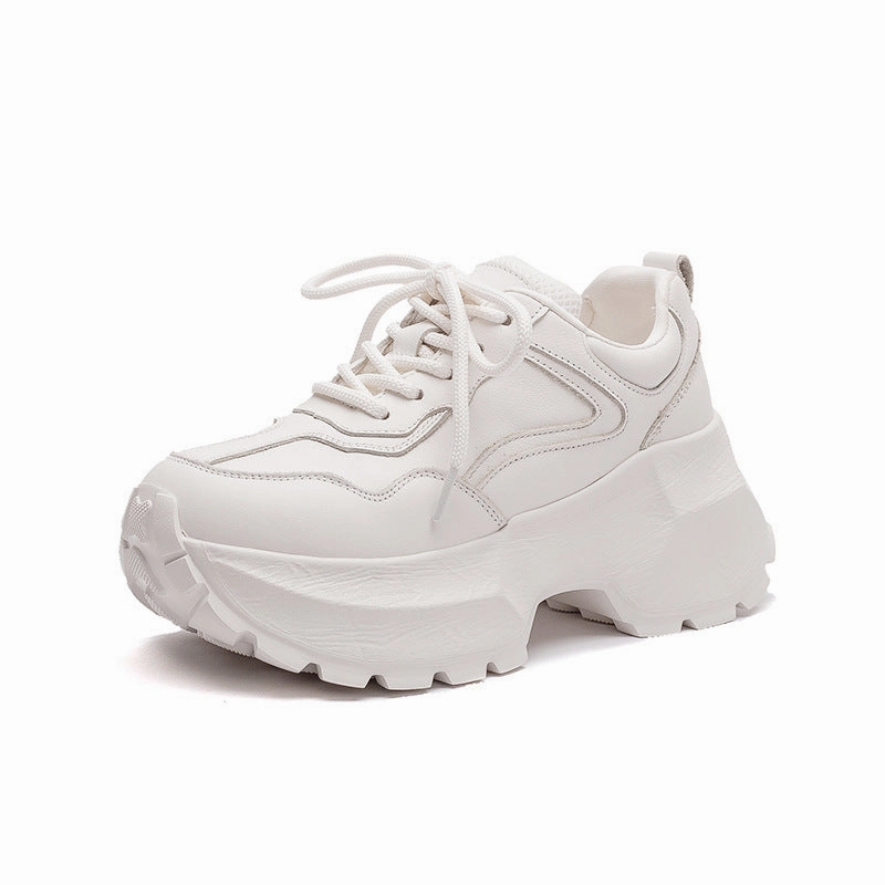 Sneakers Bugs Bunny Women's Plain Quilted Leather Chunky Platform Sneakers