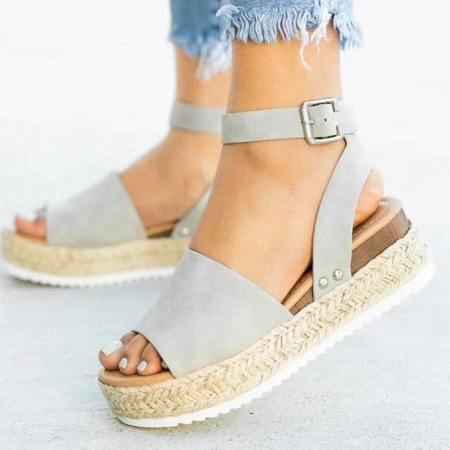 Women Sandals Plus Size 43 Wedges Shoes For Women Heels Sandals Summer Shoes 2020 Flip Flop Chaussures Femme Platform Sandals