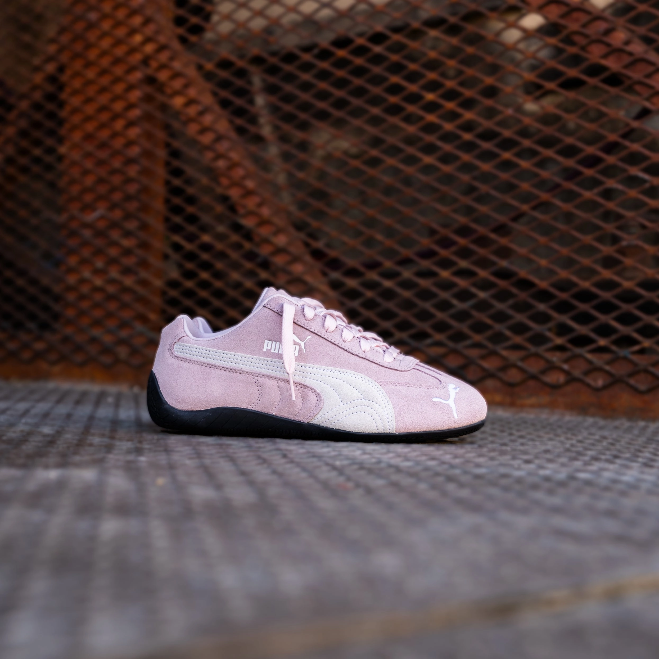 Ecco Leather Sneakers Womens Puma Speedcat OG (Whisp Of Pink/Puma White)