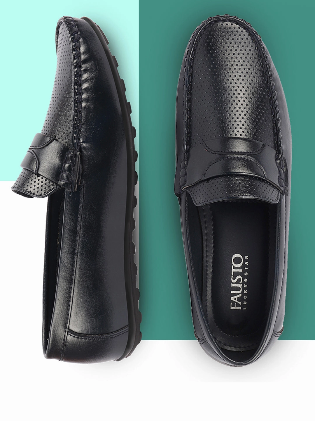 Basics Men Blue Outdoor Classic Trendy Stylish Casual Fashion Shoes Moccasin and Loafers Casual Xl Shoes