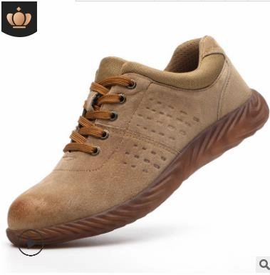 Five Ten Quantum Climbing Shoes Review Work shoes Safety Shoes Men Pigskin Non-slip Welding Shoes Beef Tendon Bottom Steel Head Anti-smashing Anti-stab Tndestructible