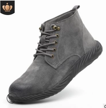 Work shoes Safety Shoes Men Pigskin Non-slip Welding Shoes Beef Tendon Bottom Steel Head Anti-smashing Anti-stab Tndestructible
